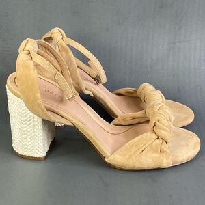 Cole Haan Women's Kaycee Knotted Ankle Strap High Heel Sandals  ew size  10